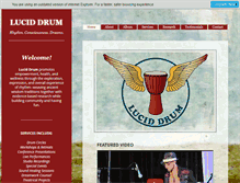 Tablet Screenshot of luciddrum.com